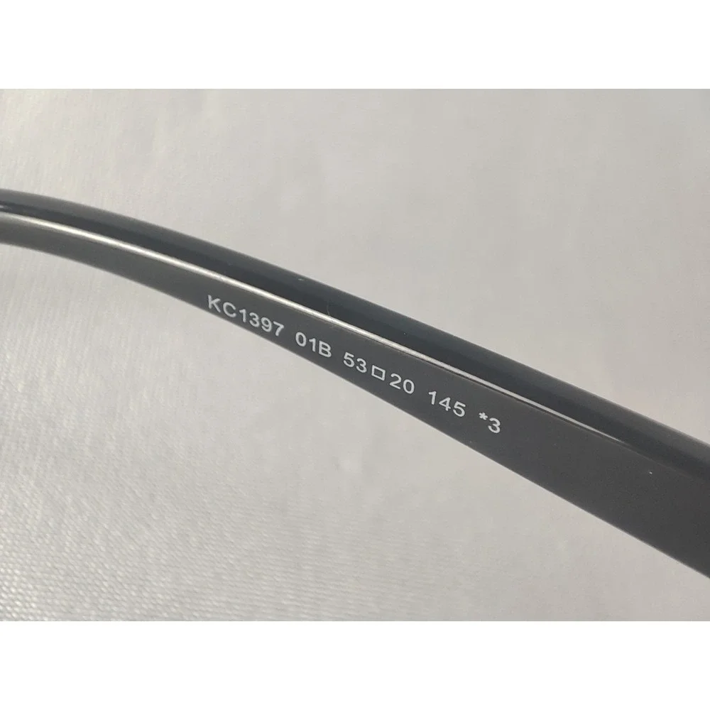 Kenneth Cole Reaction KC1397 01B Black Gold Cat‎ Eye Sunglasses Grey Gradient